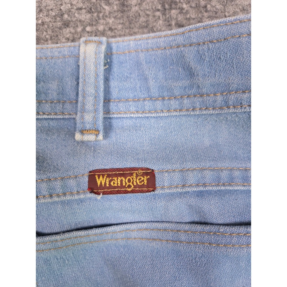 Vintage Wrangler Denim Jeans Mens 40x30 Blue Light Wash Made in USA 80495LB - Picture 3 of 11